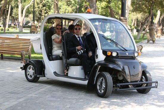 Dmitry Medvedev's official visit to Azerbaijan. Day Two