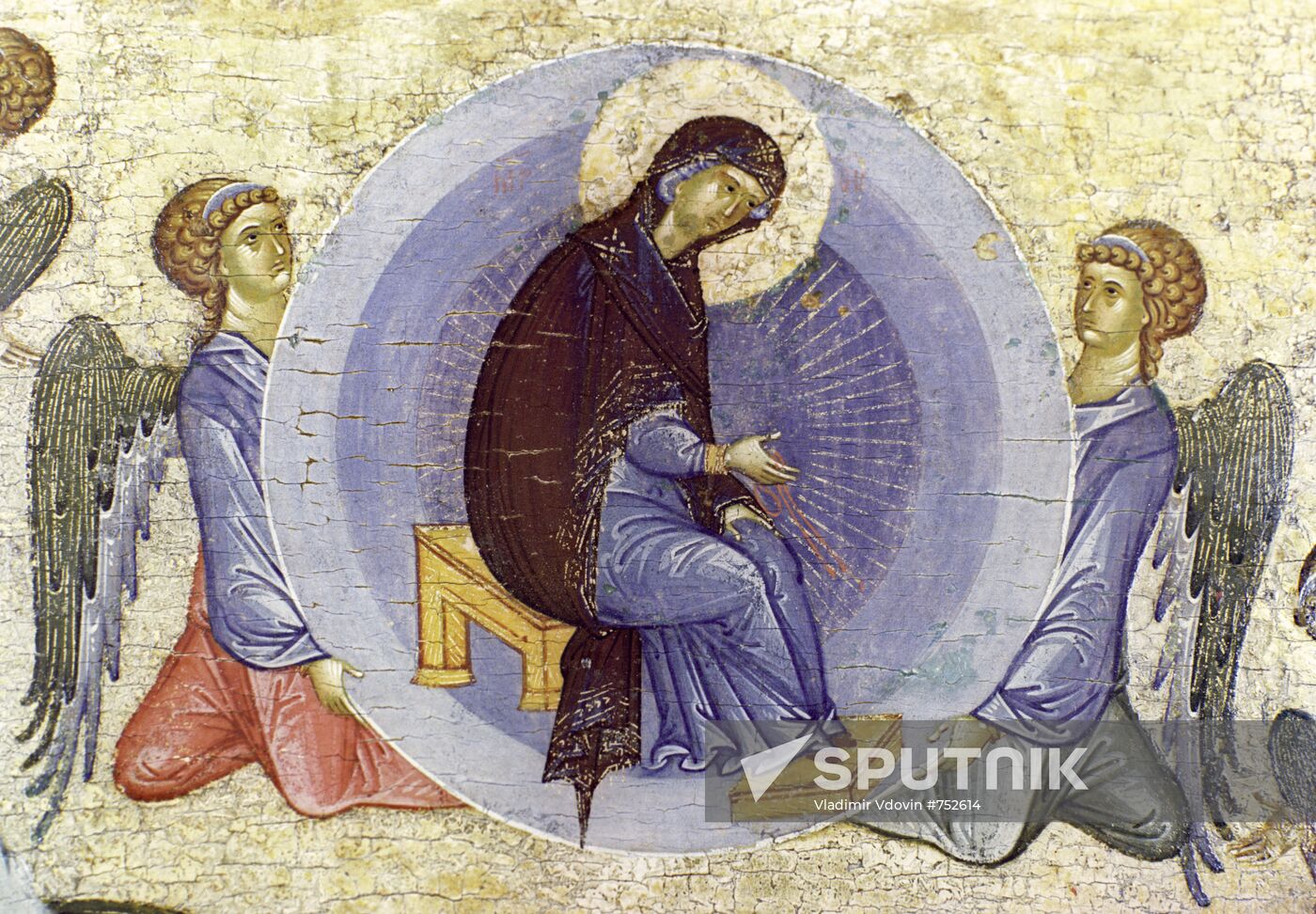 Icon "Blue Dormition"