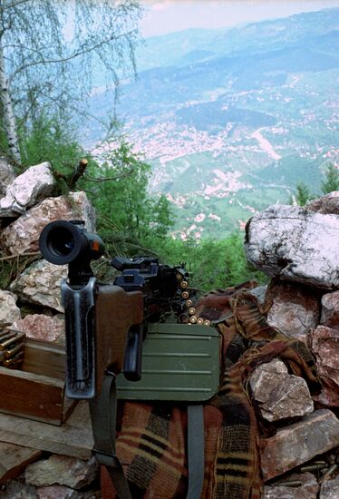 Position of Serbian armed forces