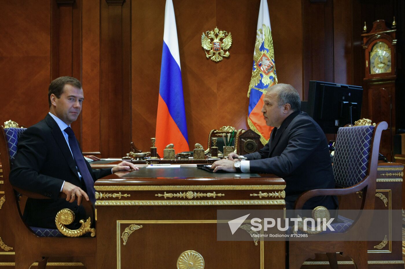 Dmitry Medvedev meeting Eduard Khudaynatov