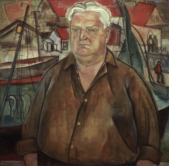 Painting "Master of the Ventspils Port A. Berzinsh"