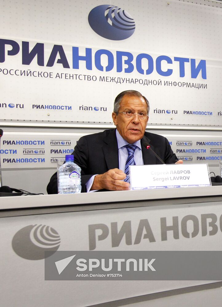 Meeting with Russian Foreign Minister Sergei Lavrov