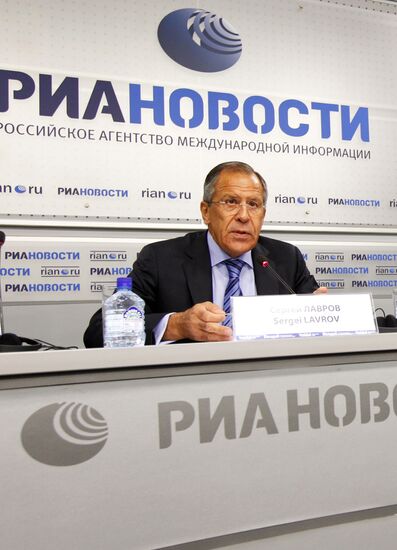 Meeting with Russian Foreign Minister Sergei Lavrov