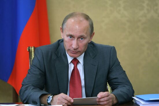 Vladimir Putin holds meeting in Sochi