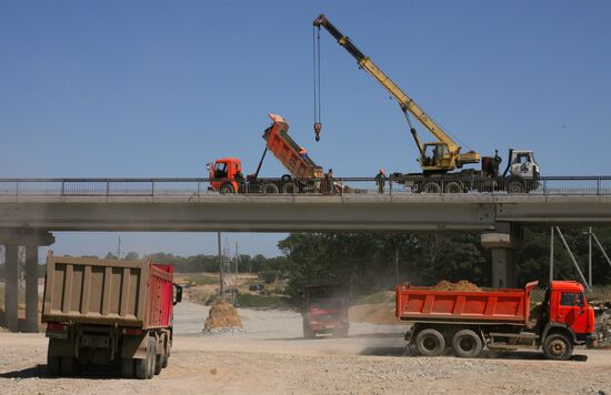 Construction of a new road section in Primorye territory