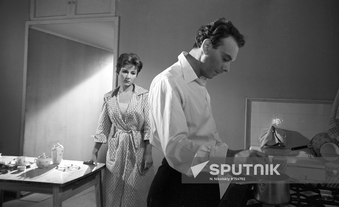 Actors Batalov and Lavrova
