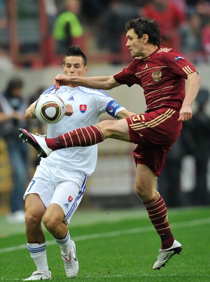 Football. Euro 2012 Qualifiers. Russia vs. Slovakia