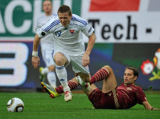 Football. Euro 2012 Qualifiers. Russia vs. Slovakia