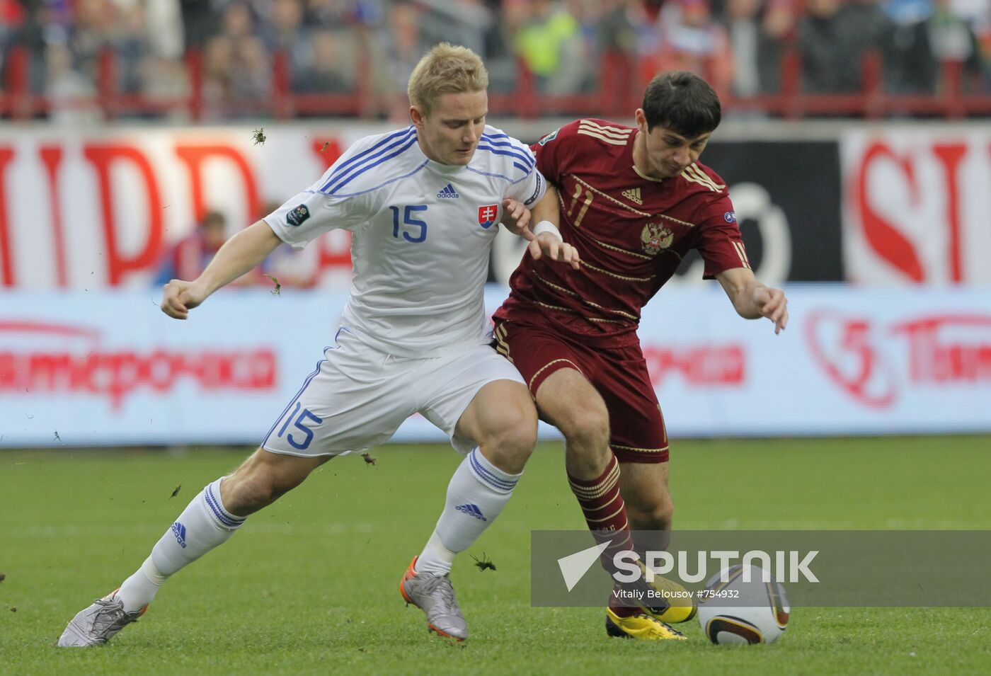 Football. Euro 2012 Qualifiers. Russia vs. Slovakia