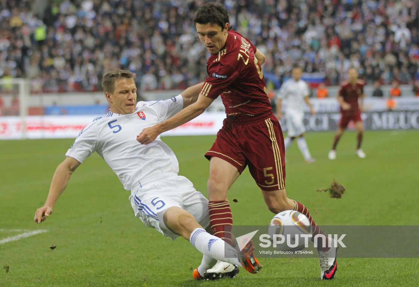 Football. Euro 2012 Qualifiers. Russia vs. Slovakia