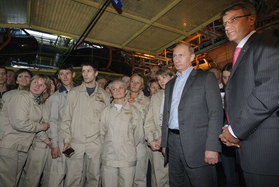 Prime Minister Vladimir Putin visits Izhevsk