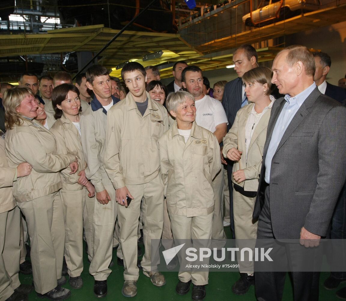 Prime Minister Vladimir Putin visits Izhevsk