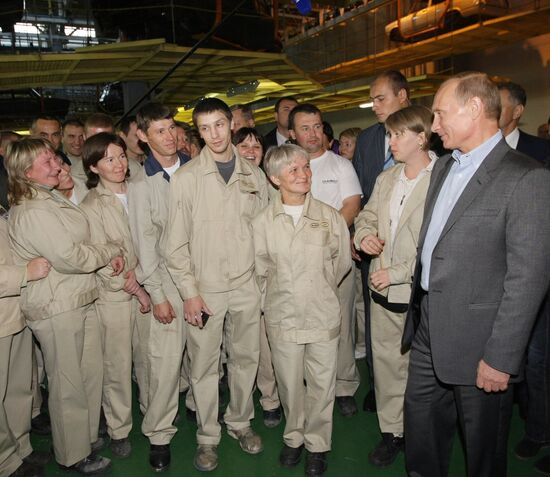 Prime Minister Vladimir Putin visits Izhevsk