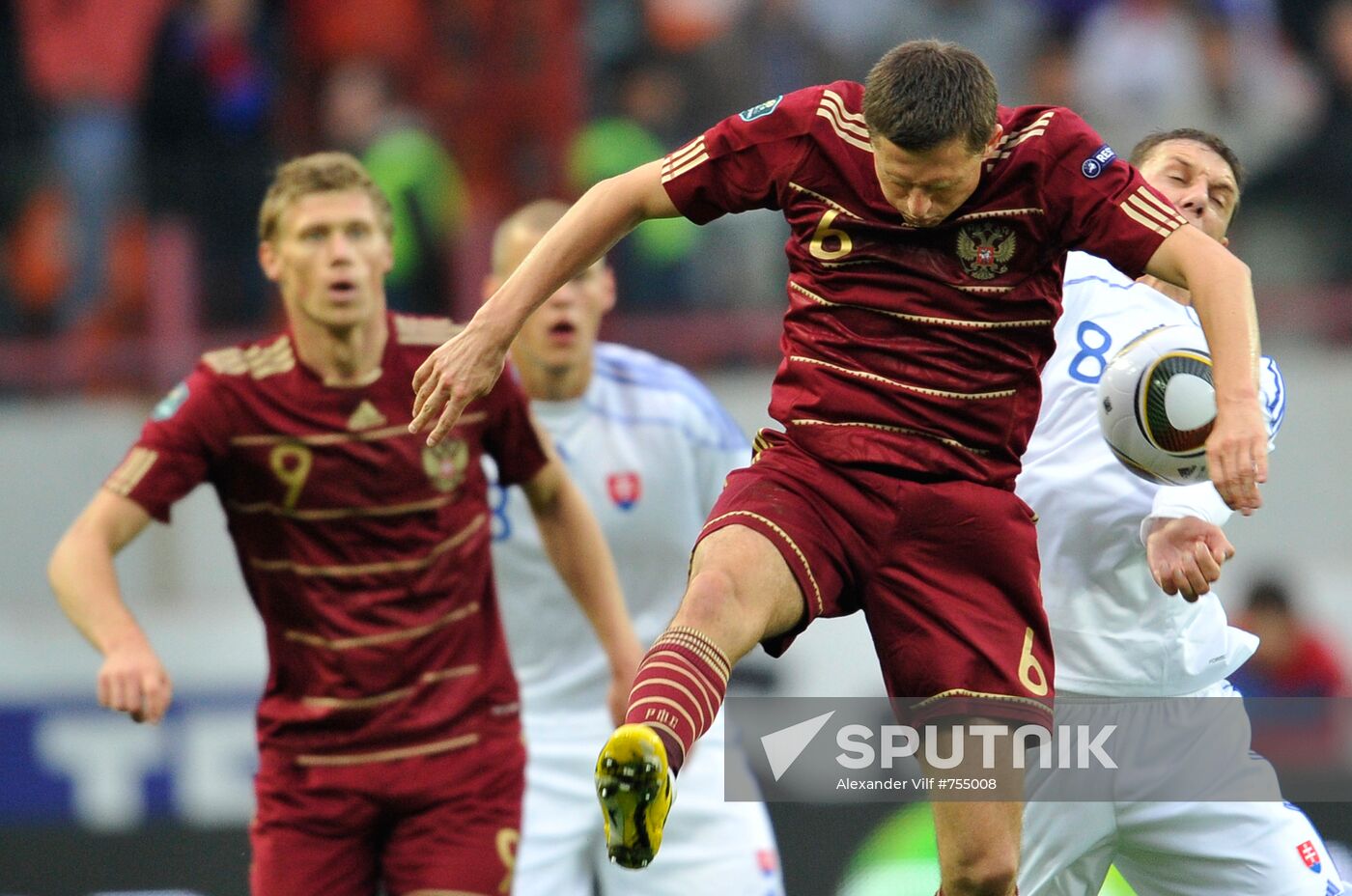 Football. Euro 2012 Qualifiers. Russia vs. Slovakia