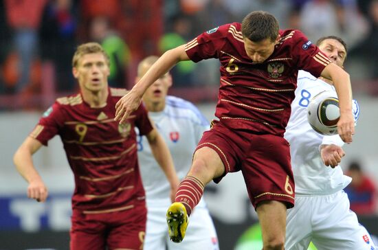 Football. Euro 2012 Qualifiers. Russia vs. Slovakia