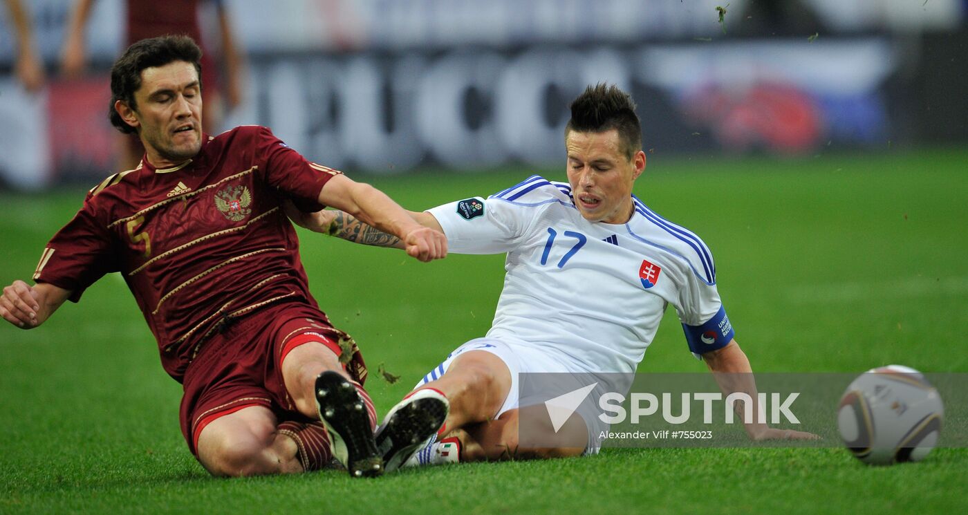 Football. Euro 2012 Qualifiers. Russia vs. Slovakia