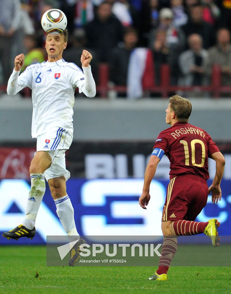 Football. Euro 2012 Qualifiers. Russia vs. Slovakia