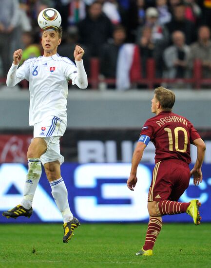 Football. Euro 2012 Qualifiers. Russia vs. Slovakia