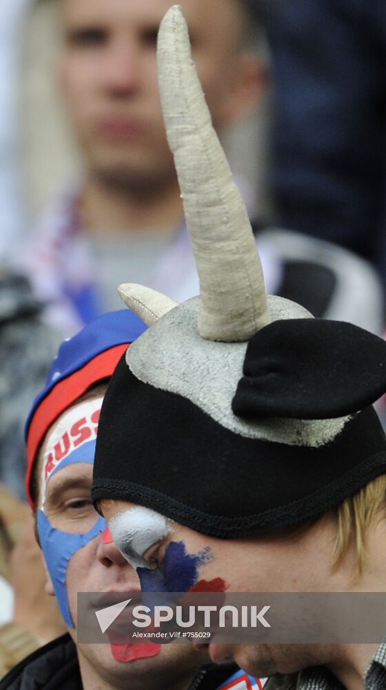Russian football fans