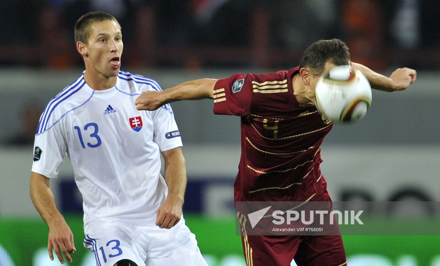 Football. Euro 2012 Qualifiers. Russia vs. Slovakia