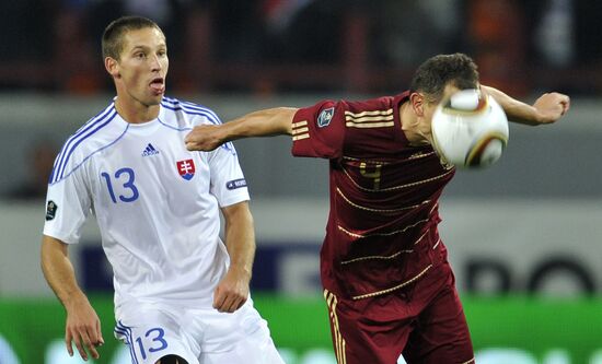 Football. Euro 2012 Qualifiers. Russia vs. Slovakia