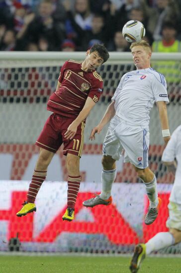 Football. Euro 2012 Qualifiers. Russia vs. Slovakia