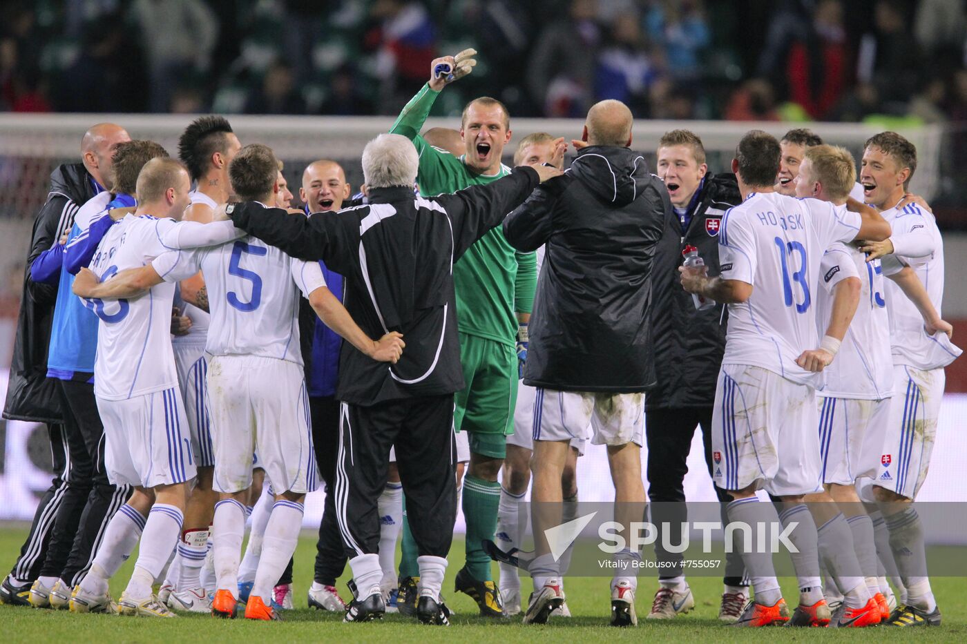 Football. Euro 2012 Qualifiers. Russia vs. Slovakia