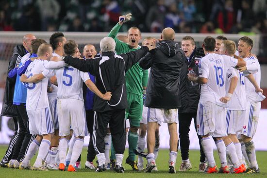 Football. Euro 2012 Qualifiers. Russia vs. Slovakia