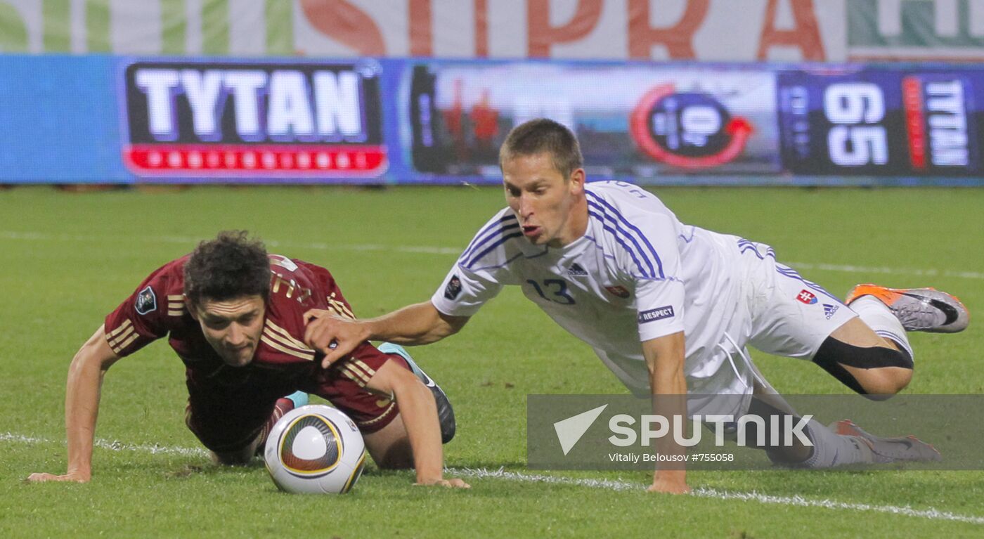 Football. Euro 2012 Qualifiers. Russia vs. Slovakia