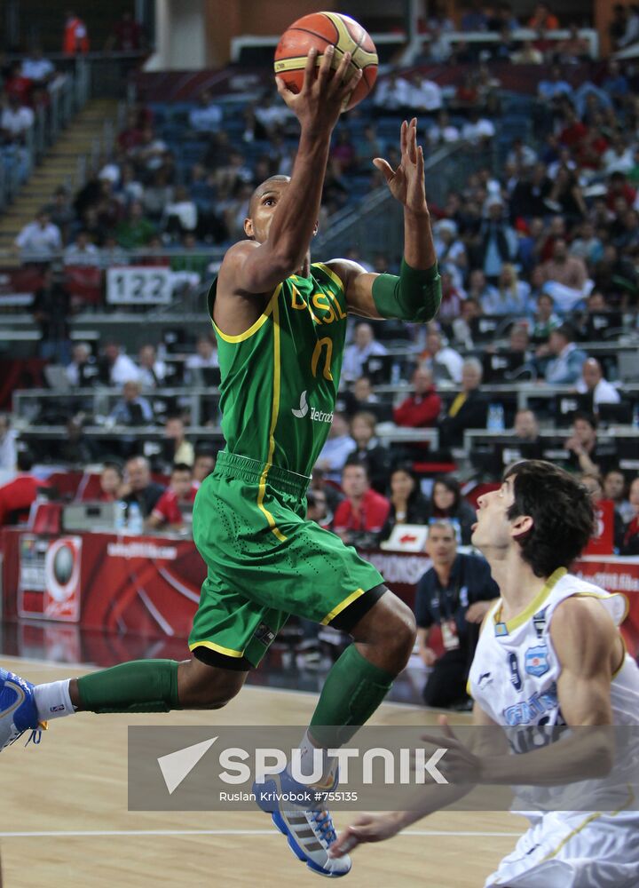 Basketball. World Cup 2010. Men. Argentina vs. Brazil