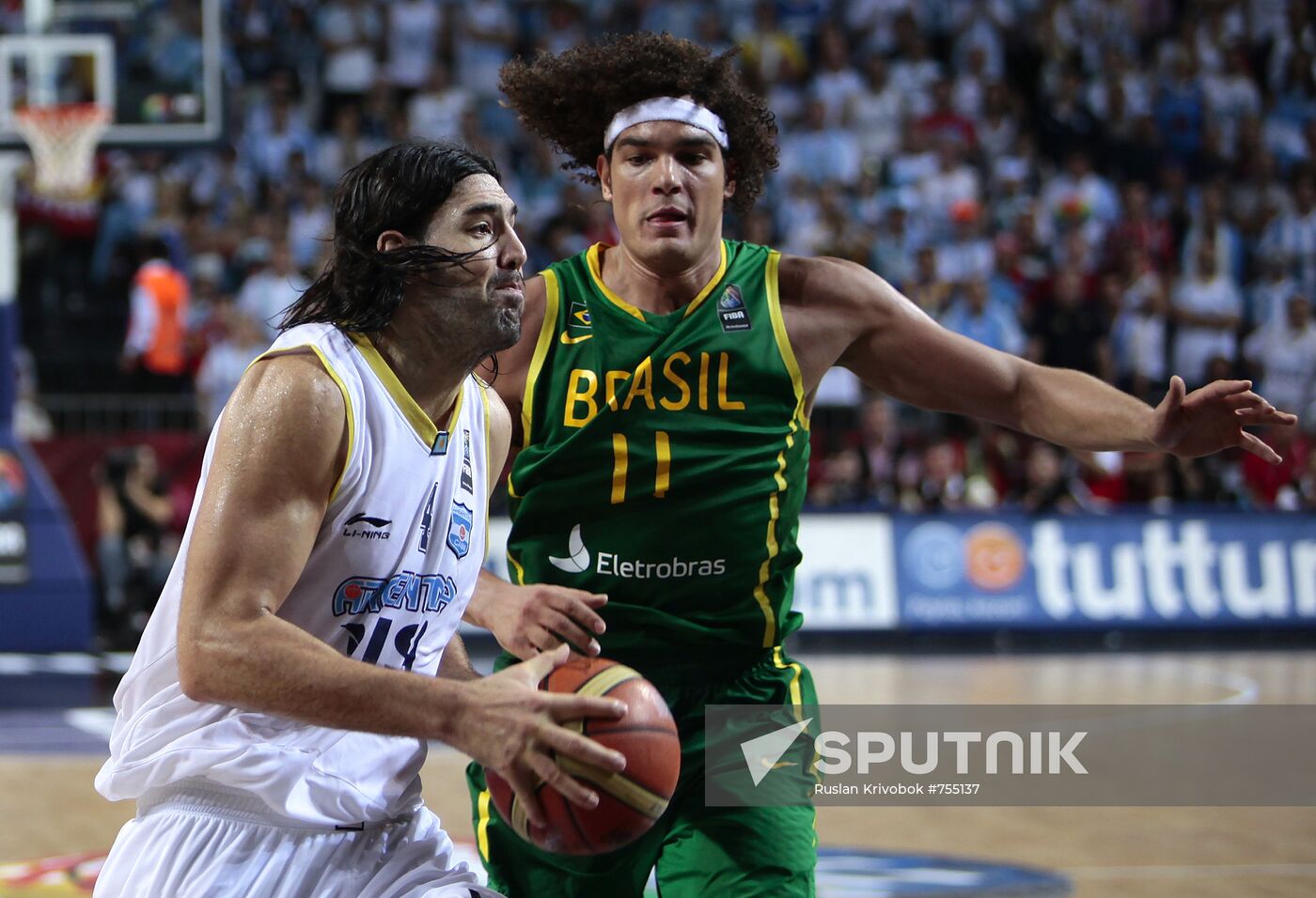 Basketball. World Cup 2010. Men. Argentiva vs. Brazil