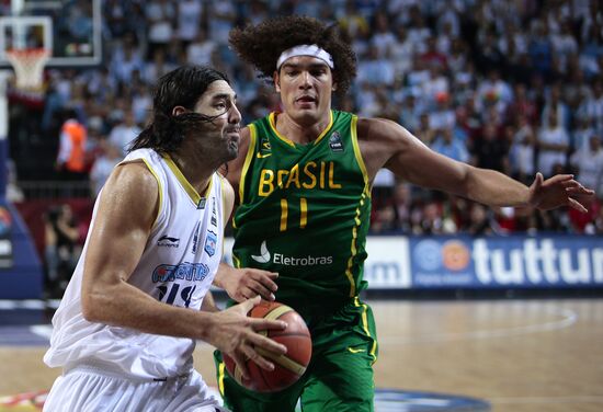 Basketball. World Cup 2010. Men. Argentiva vs. Brazil