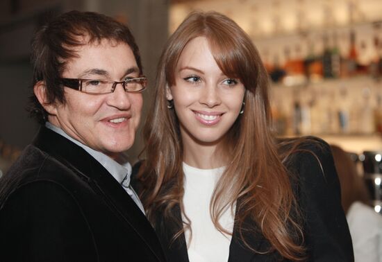 Dmitry Dibrov and his wife, Polina Nagradova