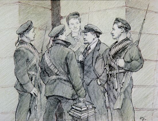 "Near Smolny". Reproduction