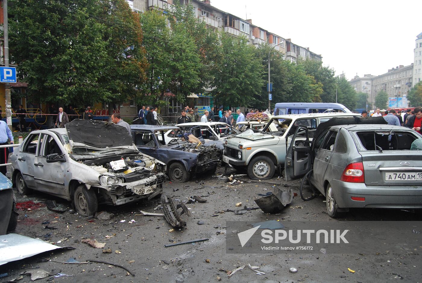 Explosion near central market, Vladikavkaz