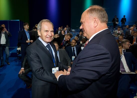 Valery Zorkin and Gennady Zyuganov