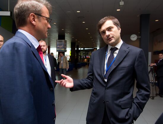 German Gref and Vladislav Surkov
