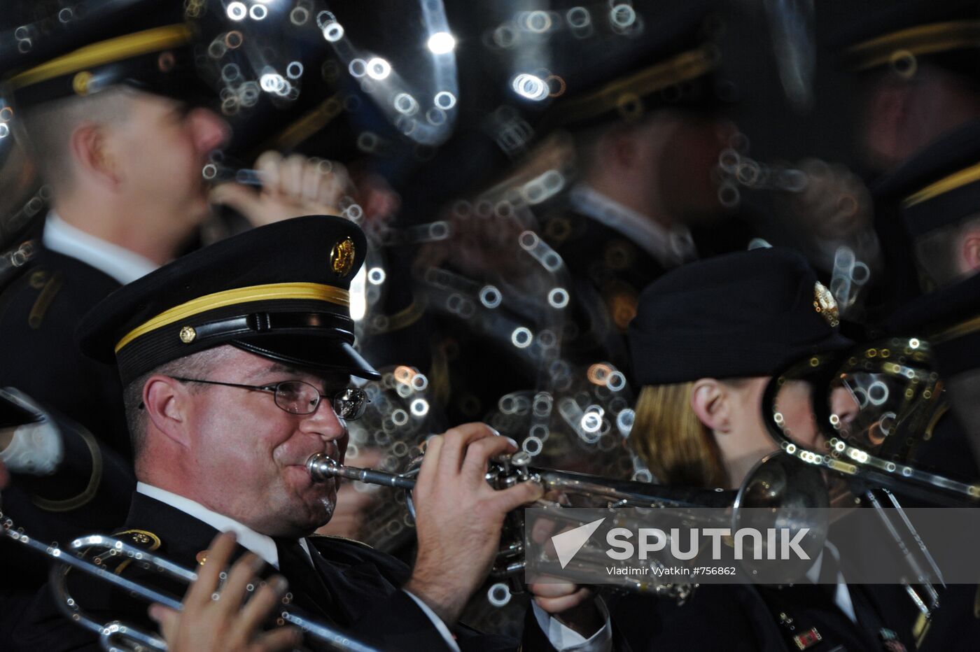 Closing ceremony of Spasskaya Tower festival of military bands