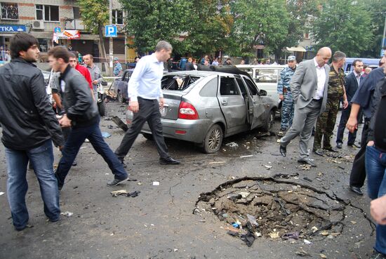 Blast at the central market in Vladikavkaz
