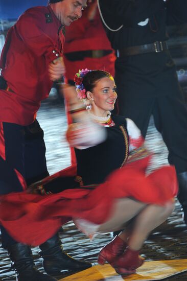 Closing ceremony of Savior Tower military music festival