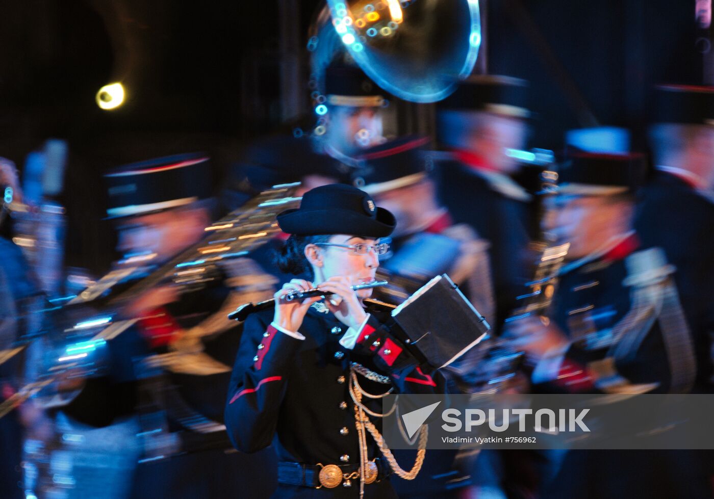 Closing ceremony of Spasskaya Tower festival of military bands