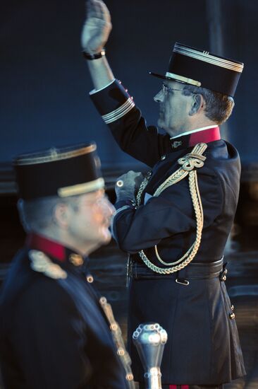 Closing ceremony of Spasskaya Tower festival of military bands