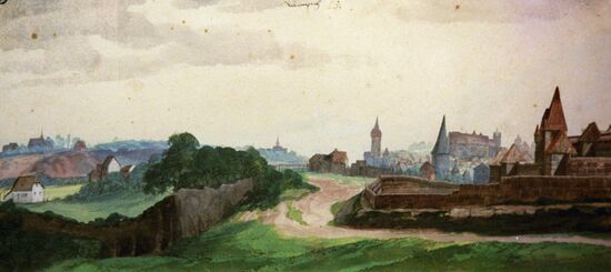 "View of Nurenberg from West" by A.Durer