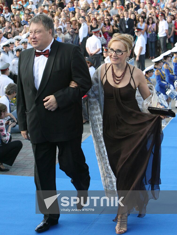Sergei Stepanchenko with his wife Irina