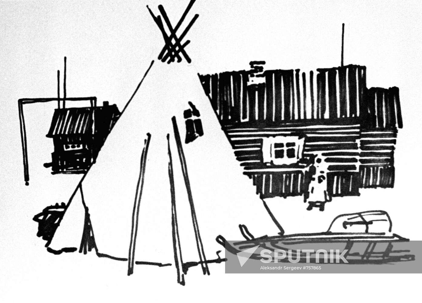 "On the village outskirts"
