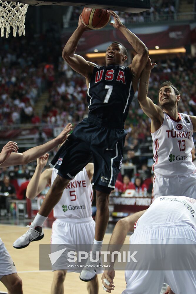 2010 FIBA World Championship. USA vs. Turkey