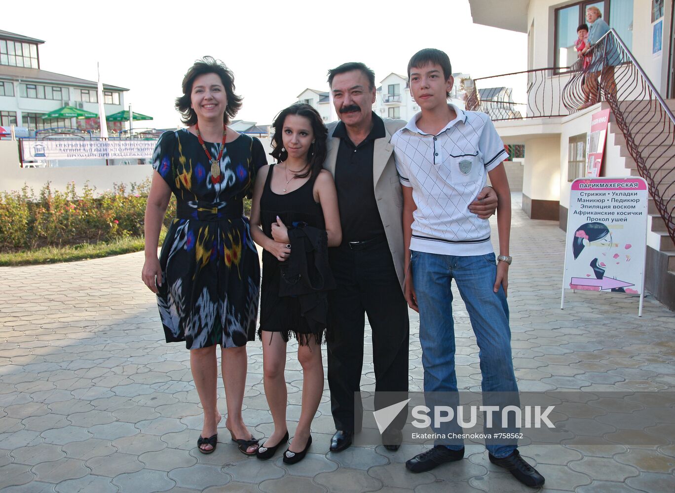 Rustam Sagdulayev with his family