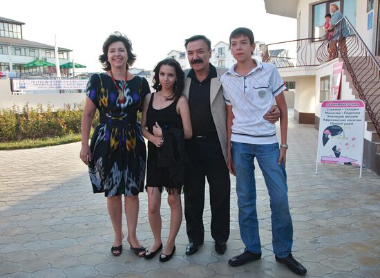 Rustam Sagdulayev with his family