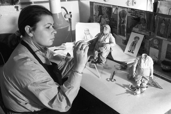 Puppet designer Nina Moleva