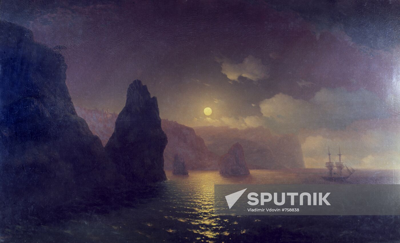 Reproduction of picture "St. George's monastery. Cape Fiolent"